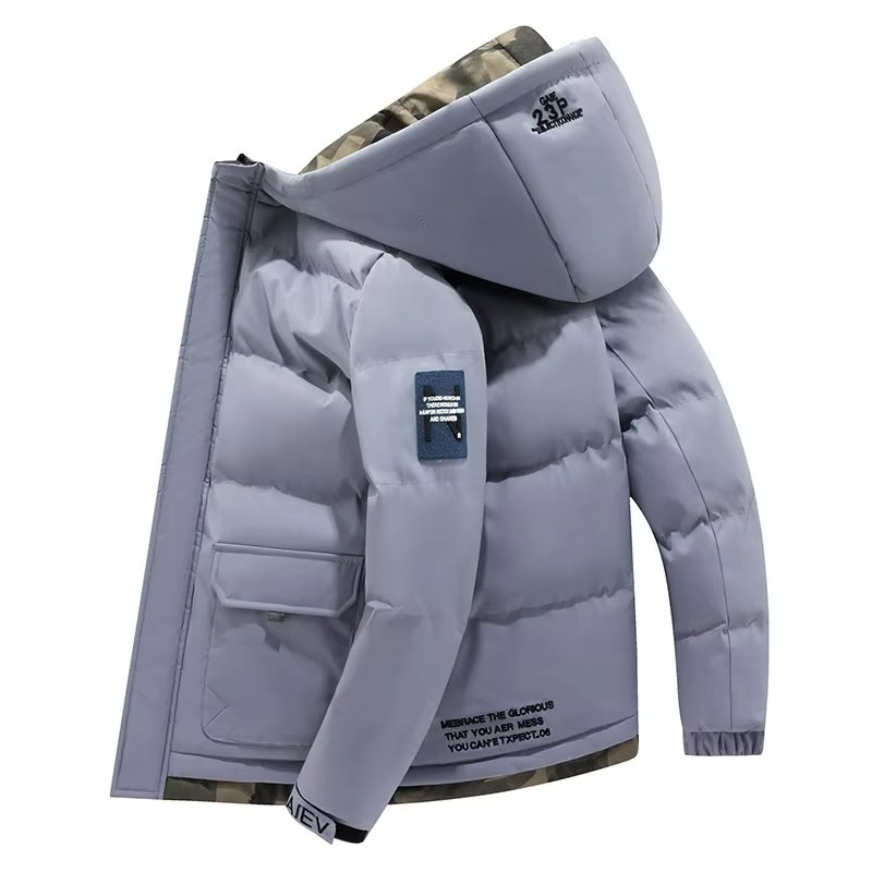 Street-Wave Men's Windproof Hooded Parka Jacket Insulated Warm Winter Coat With Multiple Pockets Sizes M-5XL