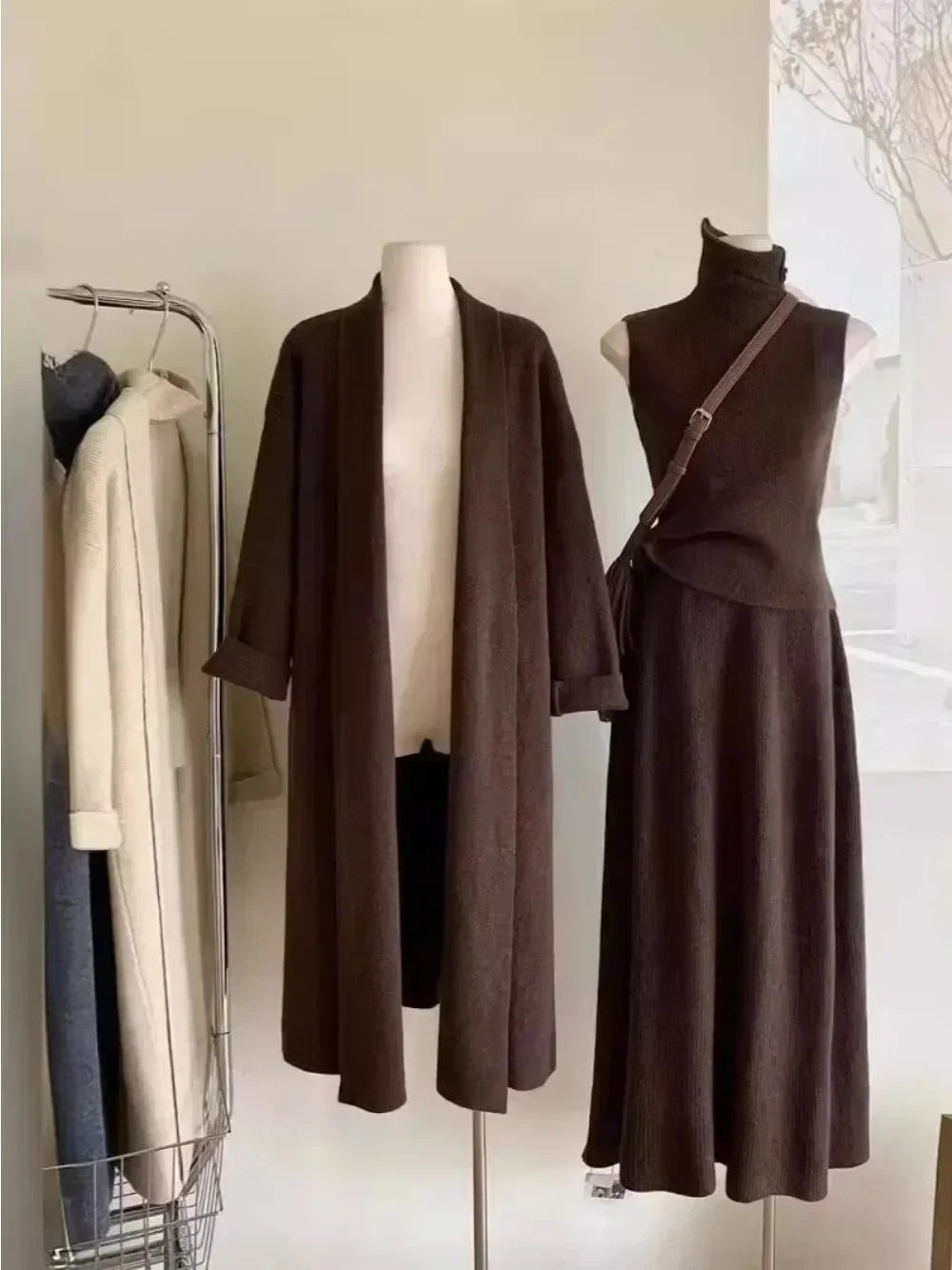 Street-Wave Aurora 3-Piece Knit Set for Women Warm Cozy Autumn Winter