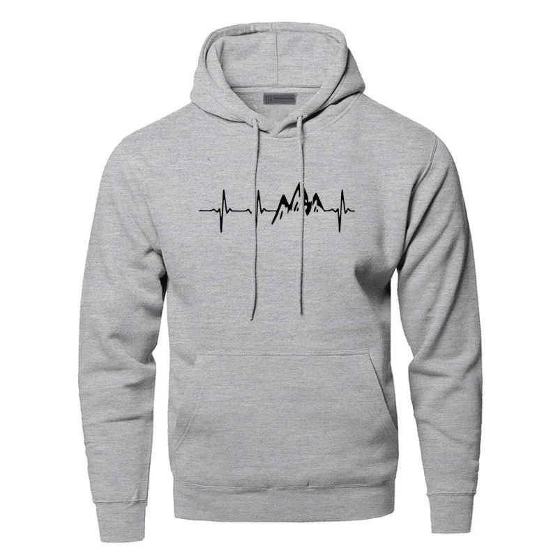 Street-Wave Pulse Hoodie Cotton-Poly Blend Comfort Versatile Streetwear For Men And Women