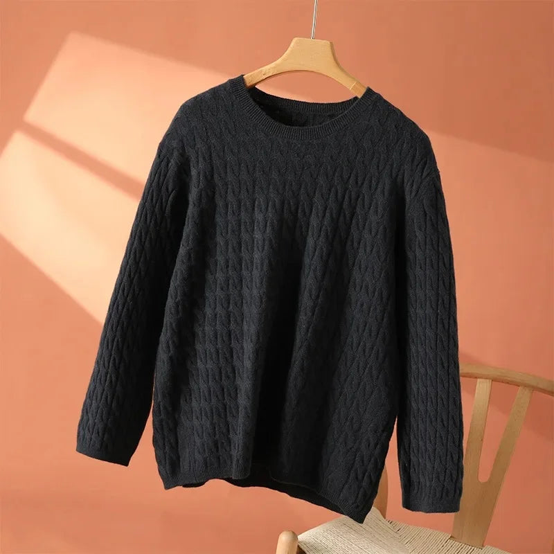 Women's Lightweight Knit Sweater with Relaxed Fit and Versatile Style