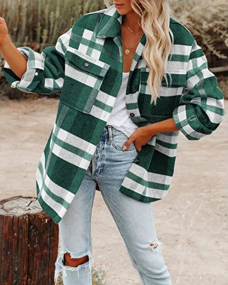 Street-Wave Warm Wool Coat For Women - Cozy, Stylish Winter Jacket With Premium Fit