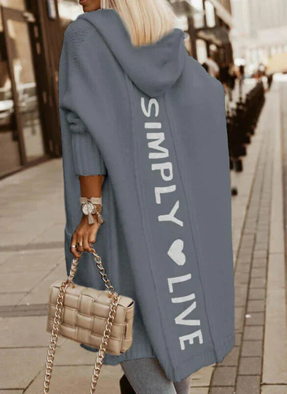Streetwave Oversize Knit Vest For Women Cozy Layering Hooded Cape Chic Modern Style