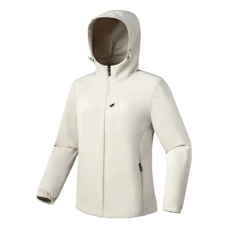 Street-Wave Hooded Softshell Jacket For All-Weather Comfort Zip Front For Outdoor Enthusiasts