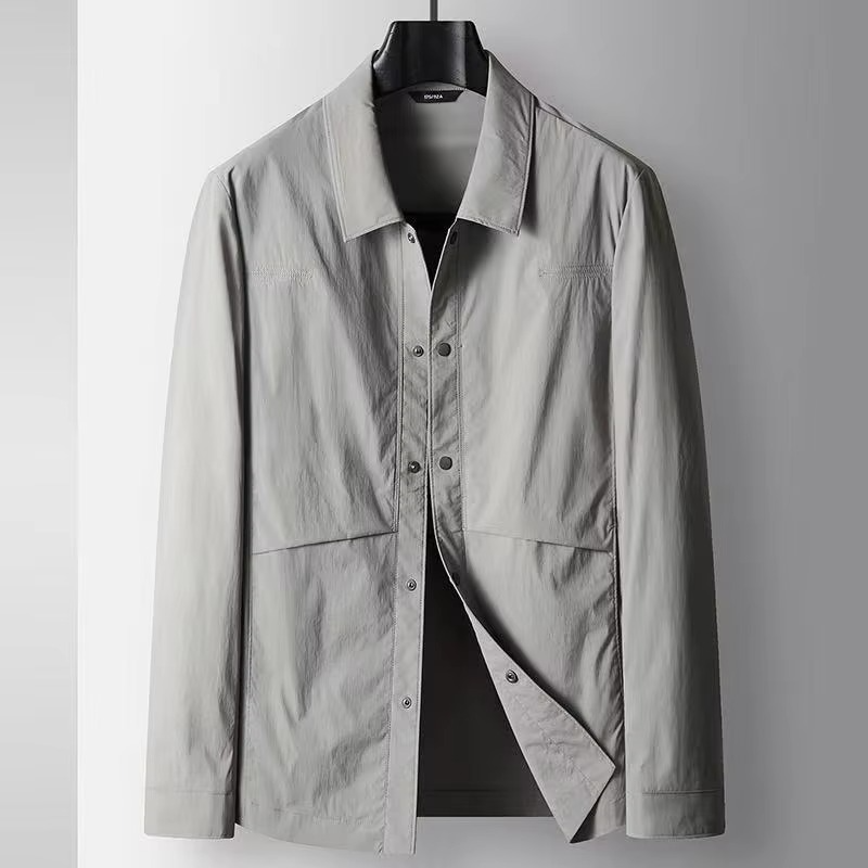Street-Wave 2025 Spring and Autumn Men's Business Casual Anti Wrinkle Jacket for Office and Travel