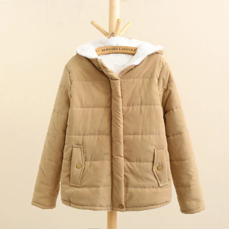 Street Wave Winter Hoodie Fleece Jacket For Kids Warm Cozy Hooded Outerwear Insulated Comfort