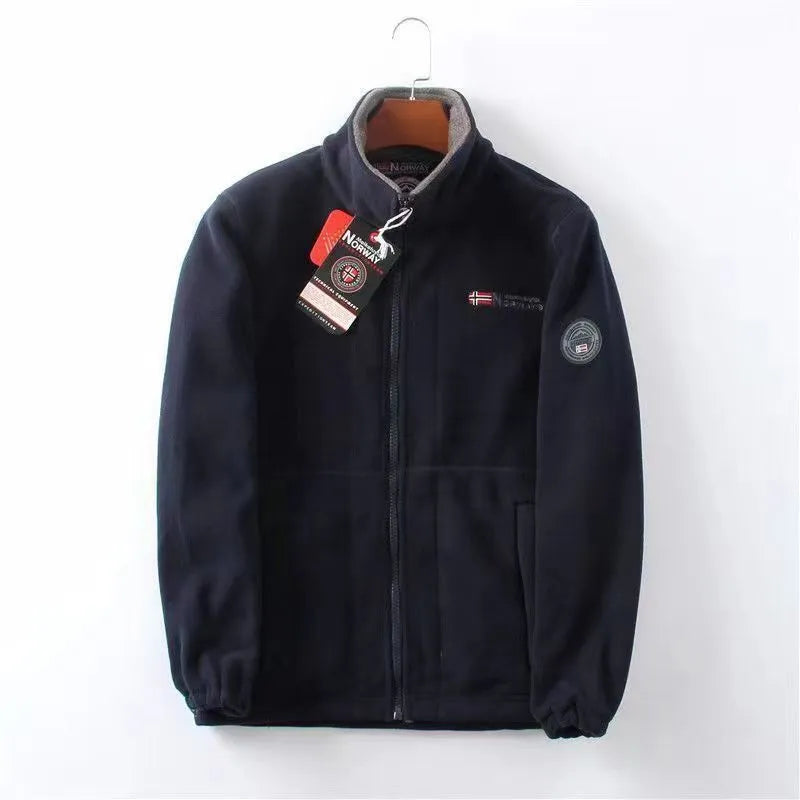 Street Wave Charles Norwegian Velvet Jacket For Men Cozy Cotton Poly Blend Versatile Everyday Outerwear