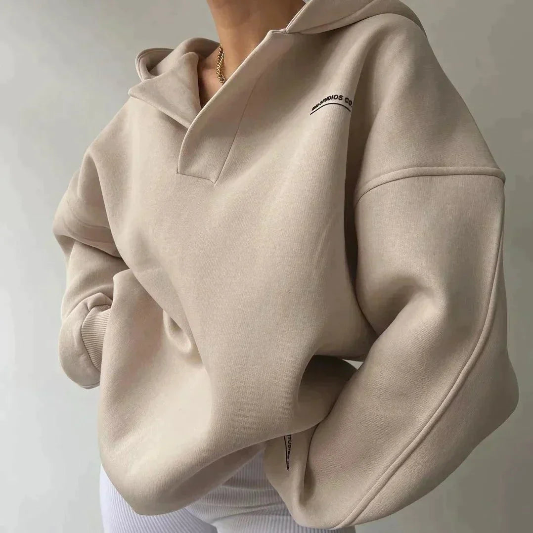 Street-wave Merino Wool Hoodie Pullover With Fluffy Merino Wool Lining For Fashion Lovers