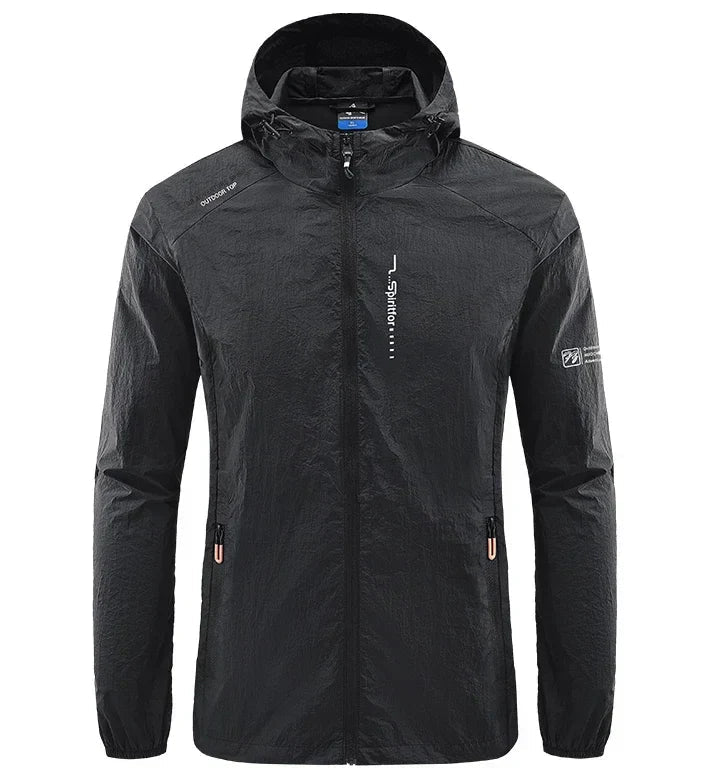 Street-Wave Windproof Waterproof Jacket for Outdoor Enthusiasts Hooded All Weather Comfort