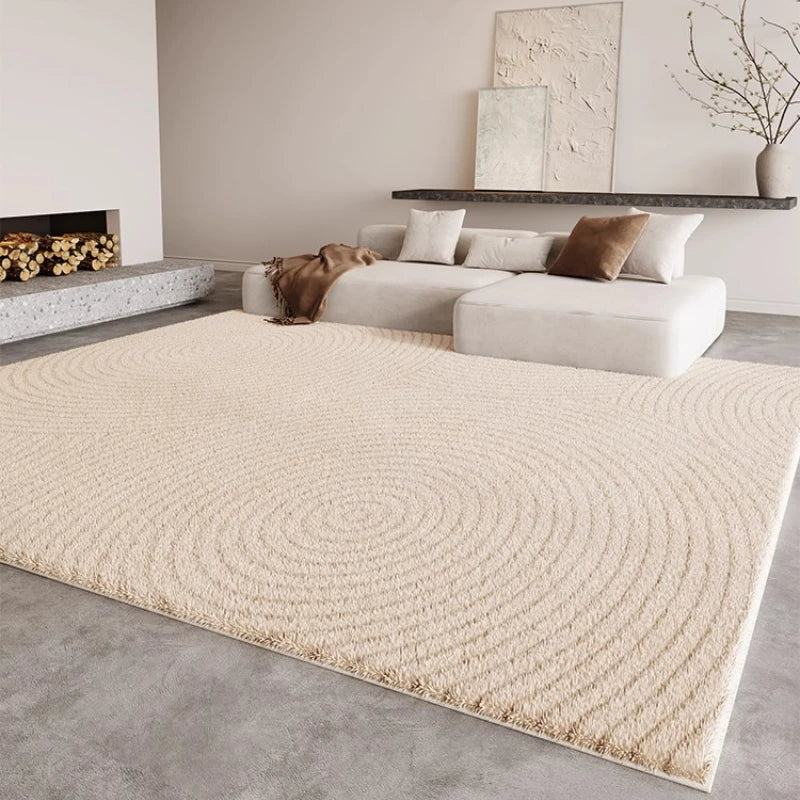 Eprolo Cream Fluffy Cloakroom Rug Non Slip Plush Homeowners