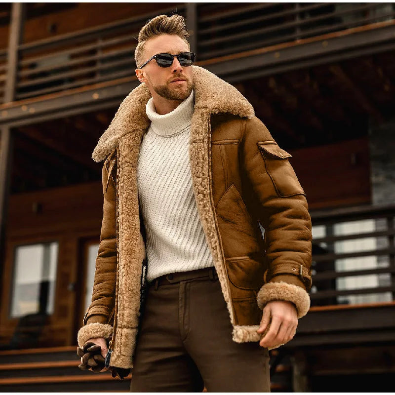 Street-wave Down Puffer Jacket With Fur Collar For Men Ultra Warmth And Style Premium Comfort