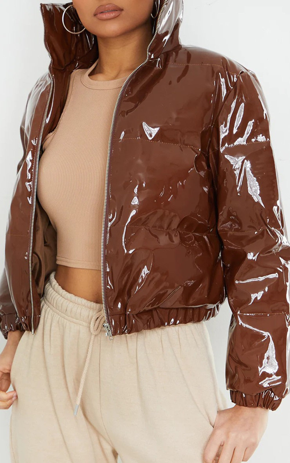 Street-wave Puffer Jacket Unisex Bomber Style For Winter Warmth And Trendy Urban Look
