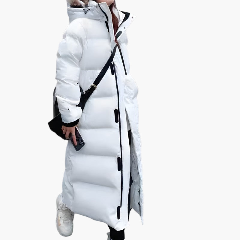 Street-Wave Womens Hooded Quilted Puffer Coat Warmth