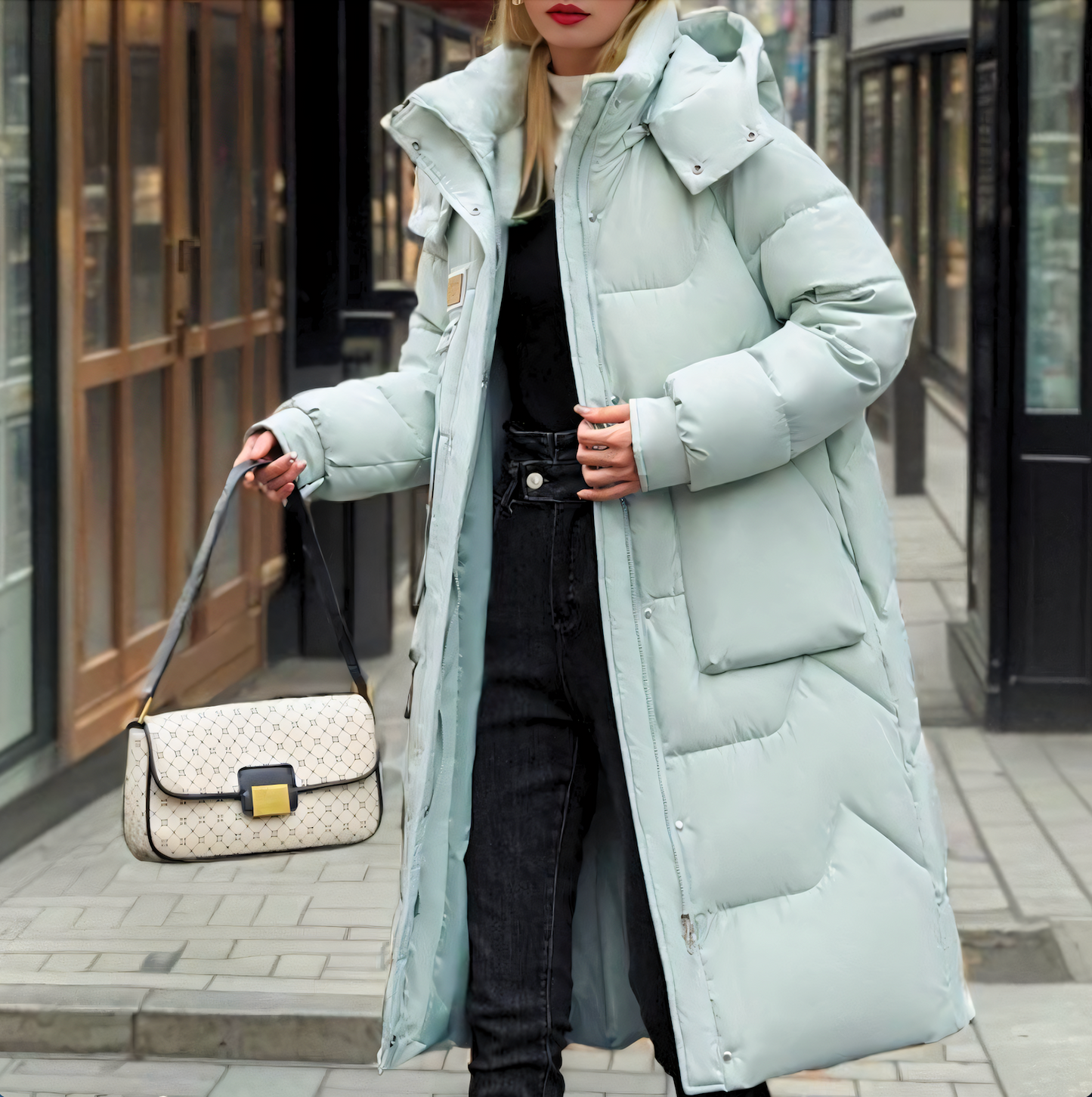 Streetwave Womens Puffer Coat Insulated Warmth For Modern Women Chic Luxe Comfort