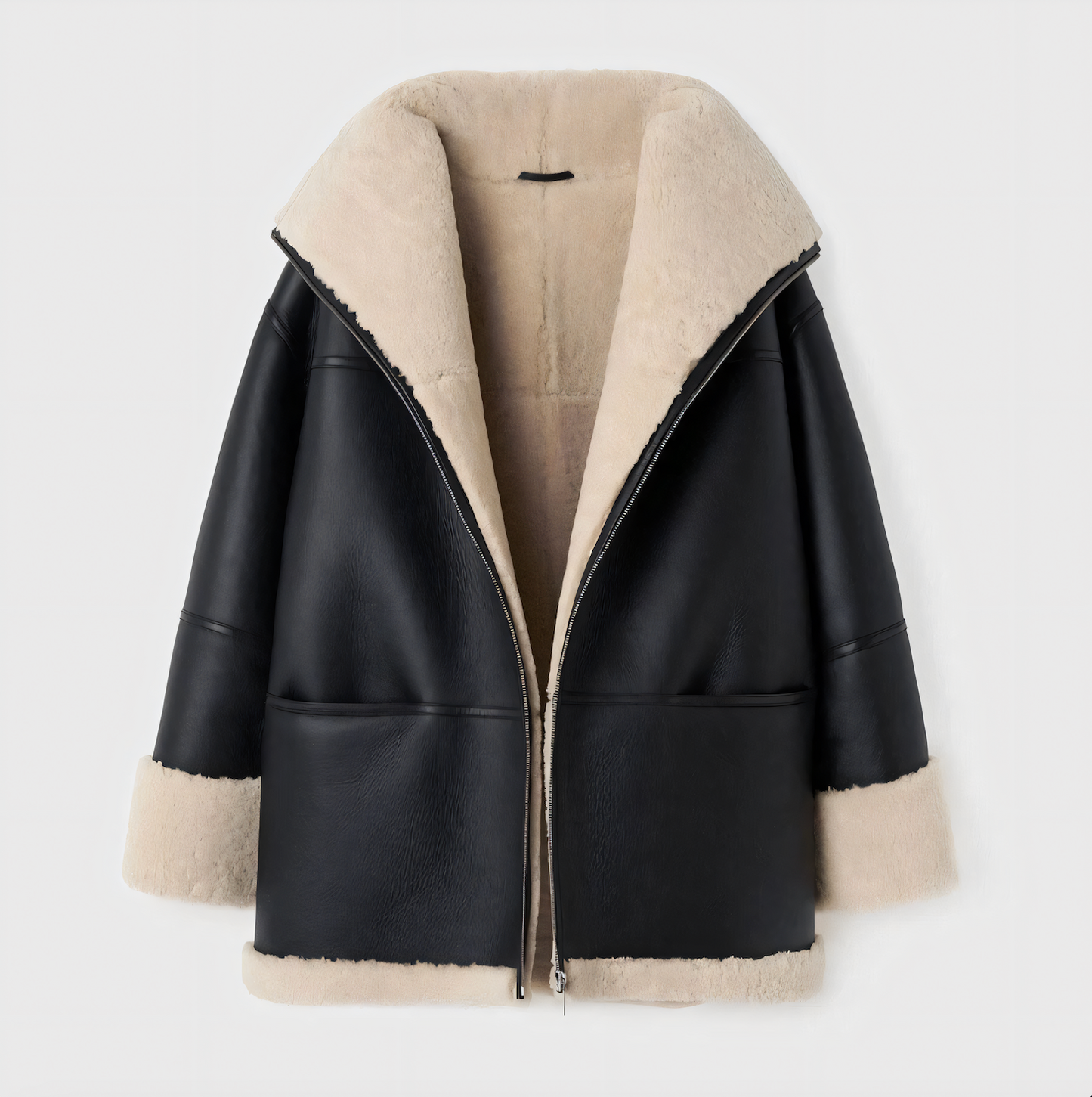Street-Wave Womens Long Puffer Coat With Hood Fur Trim Warm Winter Jacket For Cold Days