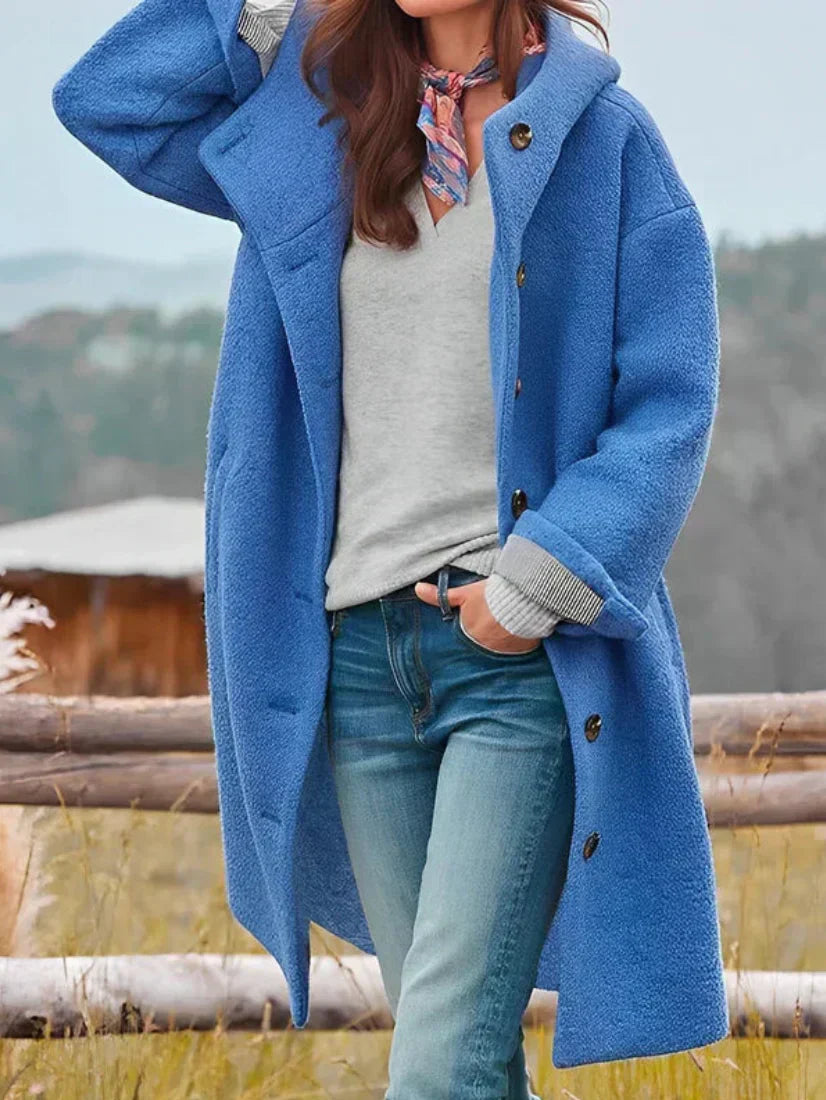 Street-Wave Oversized Luxurious Boucle Jacket With Button Closure For Women Fashion Lovers
