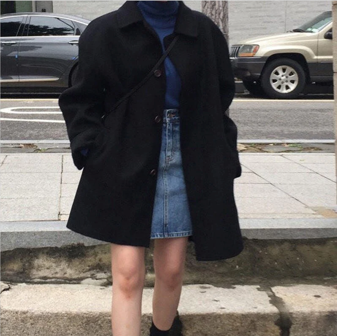 Street-Wave Wool Blend Jacket For Women Cozy Comfort Modern Cut Trendy Everyday Layering