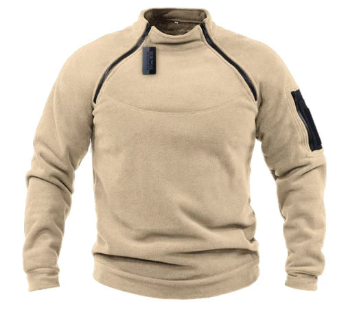 Street-wave Mens Fleece Pullover For Outdoor Warmth And Rugged Military-Grade Durability