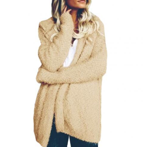 Street-Wave Oversized Cozy Women's Sherpa Cardigan for All-Day Warmth and Comfort