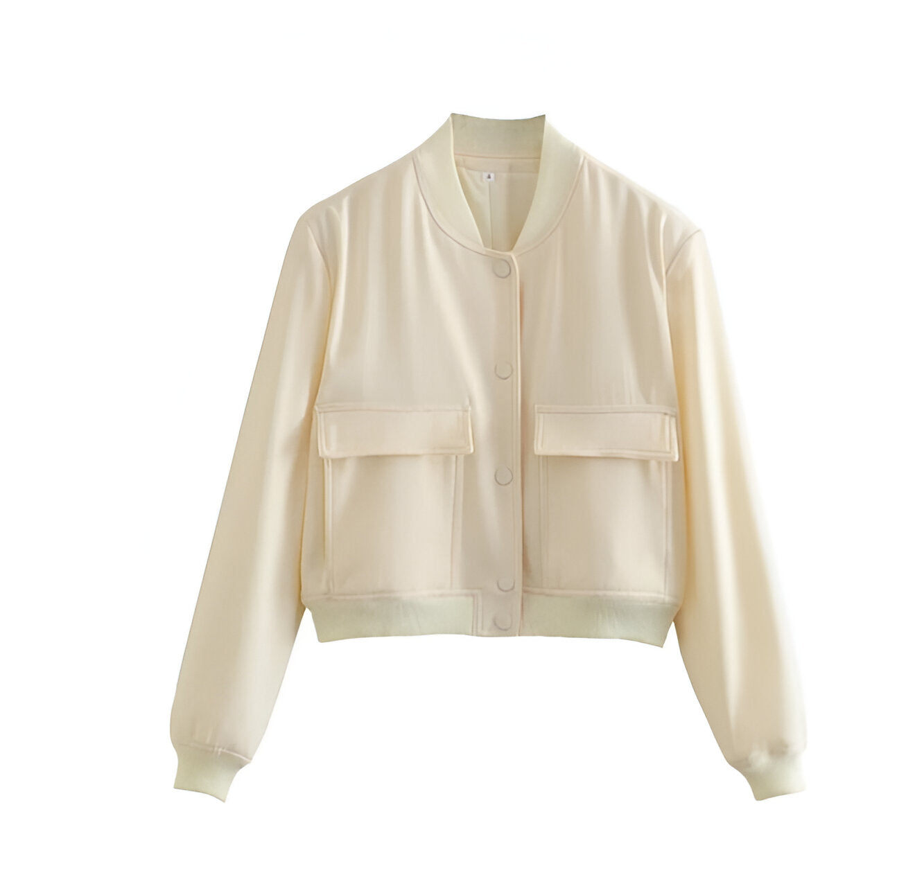 Street Wave Bomber Jacket For Women Soft Lined Cozy Comfort With Quilted Accents And Pockets