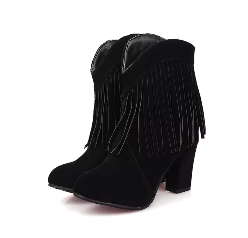 Streetwave Orthopedic Womens Boots Boho Fringe With All Day Comfort And Support For Boho Fashion Lovers