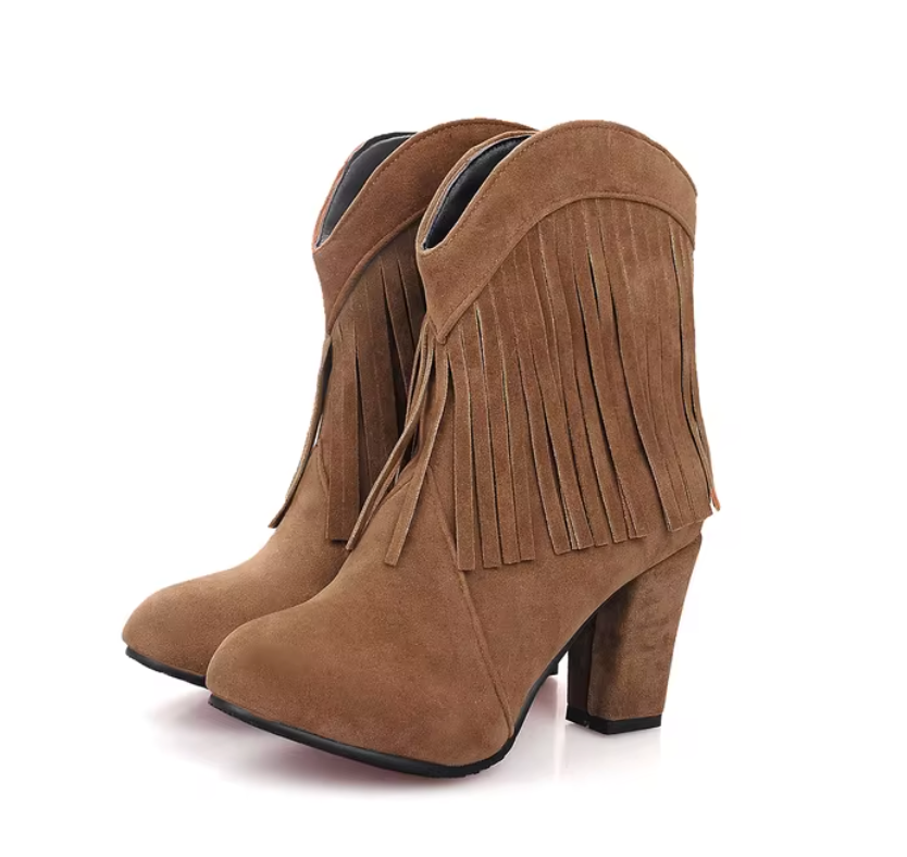 Streetwave Orthopedic Womens Boots Boho Fringe With All Day Comfort And Support For Boho Fashion Lovers
