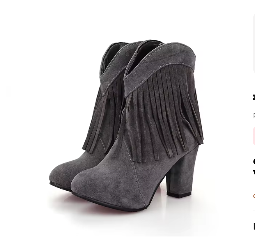 Streetwave Orthopedic Womens Boots Boho Fringe With All Day Comfort And Support For Boho Fashion Lovers