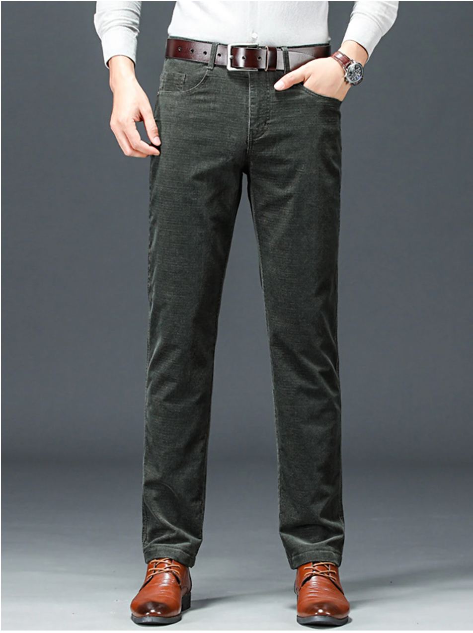 Andrew Men’s Slim Fit Chino Pants by Street-Wave Tan Tailored Chinos for Work or Casual Wear