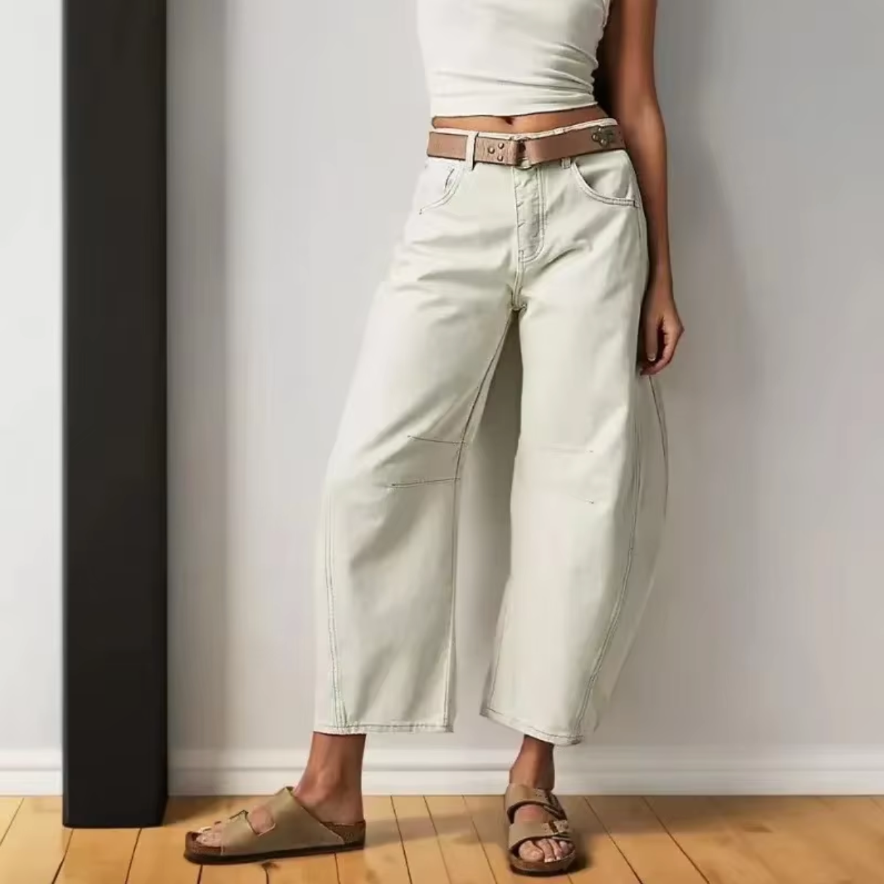 Street-Wave Boho Baggy Wide Leg Jeans - Breathable Stretch Denim With Airy Flow All Day Comfort