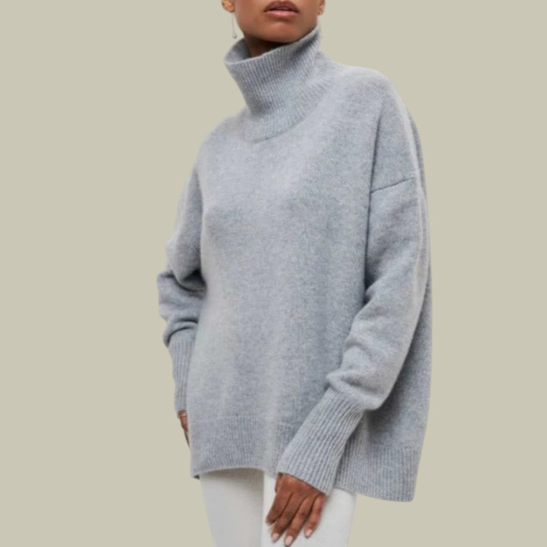 Street-Wave Rachel Womens Cozy Winter Oversized Turtleneck Sweater