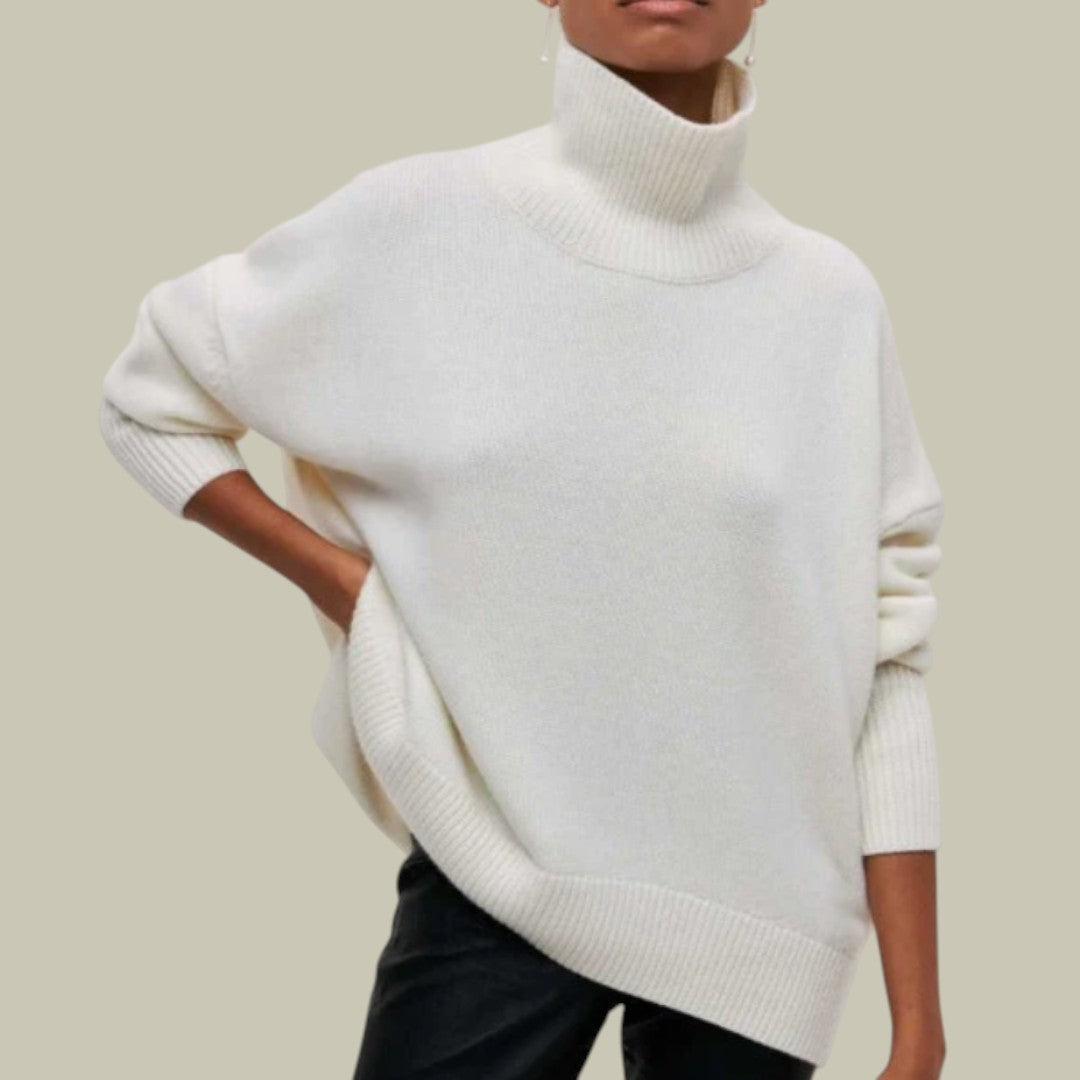 Street-Wave Rachel Womens Cozy Winter Oversized Turtleneck Sweater