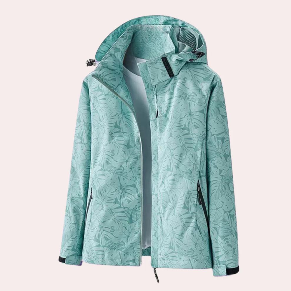 Street Wave Women's Waterproof Jacket With Weatherproof Comfort, Stylish Print, Versatile Outerwear
