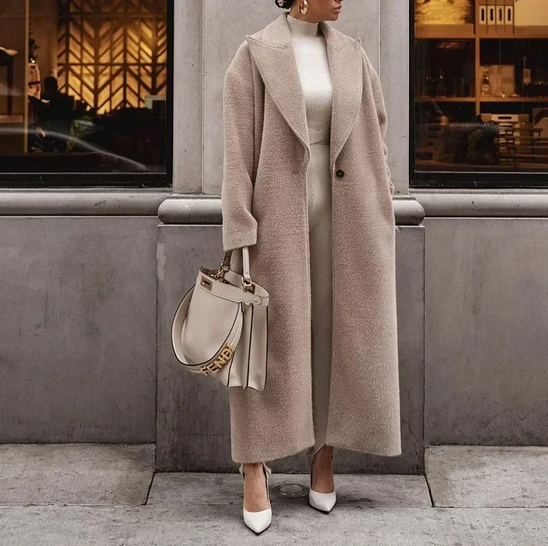Street-Wave Lightweight Long Coat For Women Casual Elegant Outerwear With Relaxed Fit And Versatile Styling