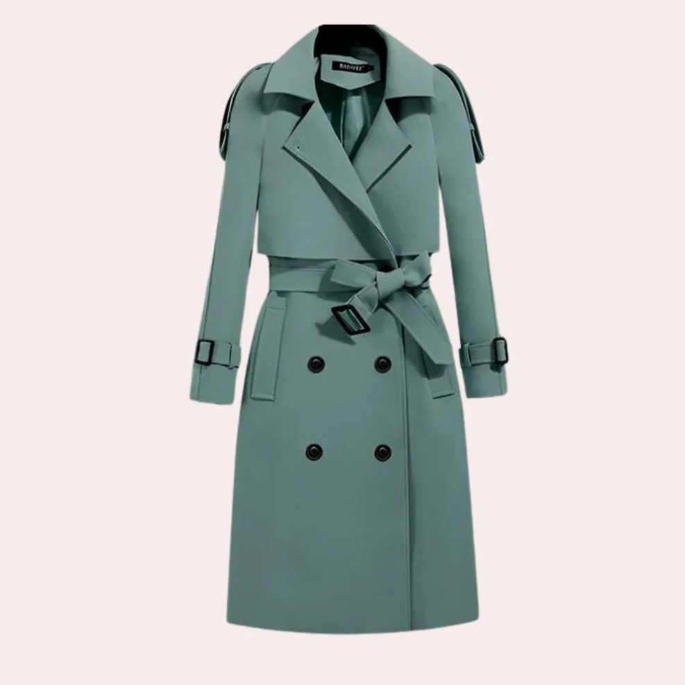 Street Wave Long Trench Coat For Women Elegant Silhouette And Cozy Comfort With Sustainable Quality