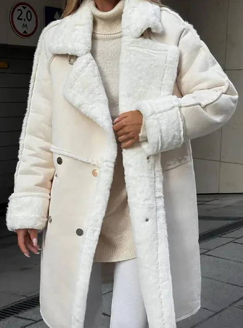 Street-Wave Women Long Coat Ultra Warmth With Elegant Silhouette For Winter Fashion Lovers