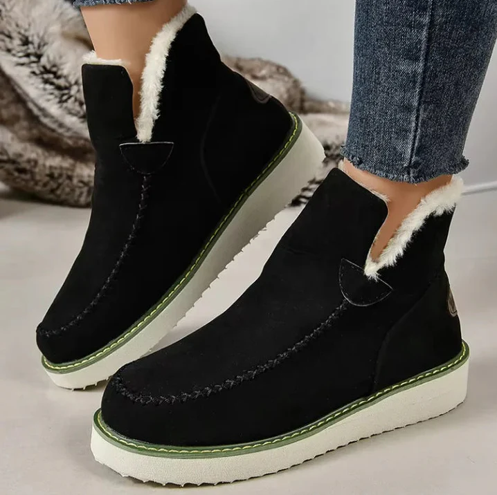 Street-Wave Women Winter Boots Ultra Comfort Fur-Lined Cozy Fit For Cold Weather