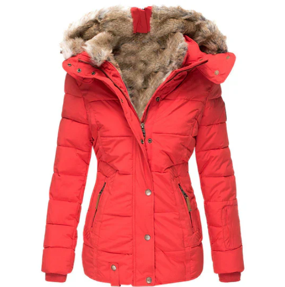 Street-Wave Tailored Winter Coat For Women With Fur Hood, Warm, Stylish Fit With Cozy Lining And Practical Pockets
