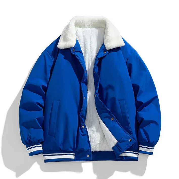 Street Wave Winter Jacket For Men Warm Sherpa Collar Insulated Water Resistant Weatherproof