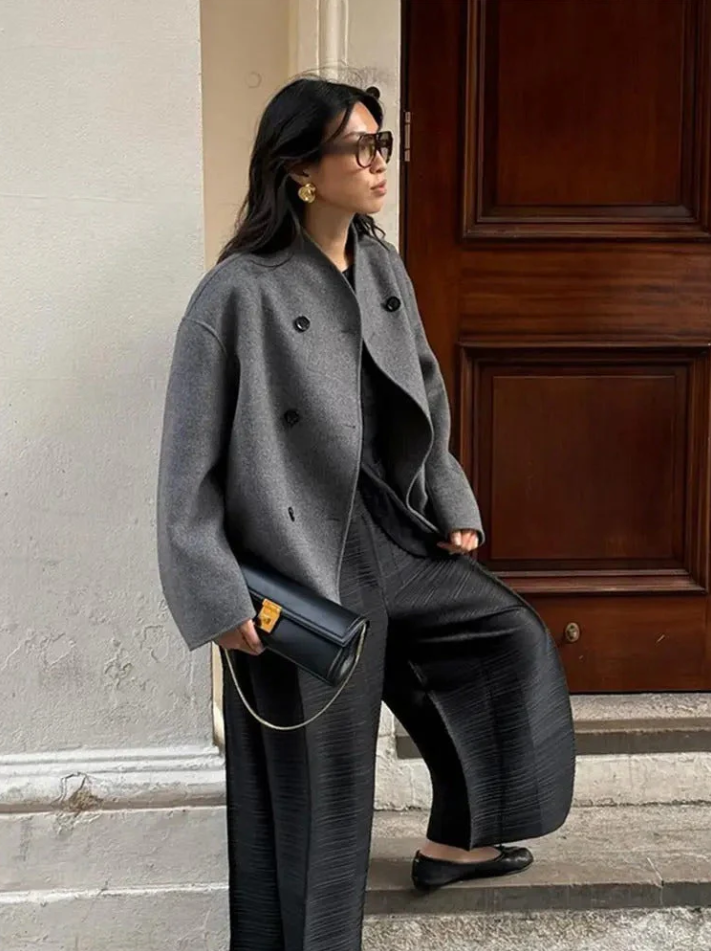 Street-wave Oversize Coat For Women Trendy Comfort