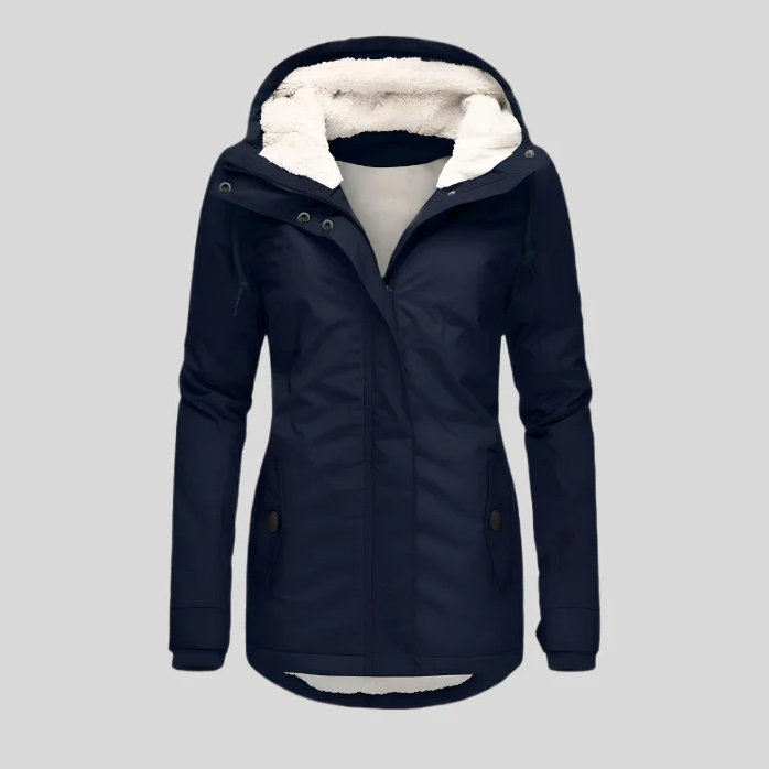 Street-Wave Waterproof Insulated Hooded Women's Jacket for Warmth, Dryness, All-Weather Urban Wear