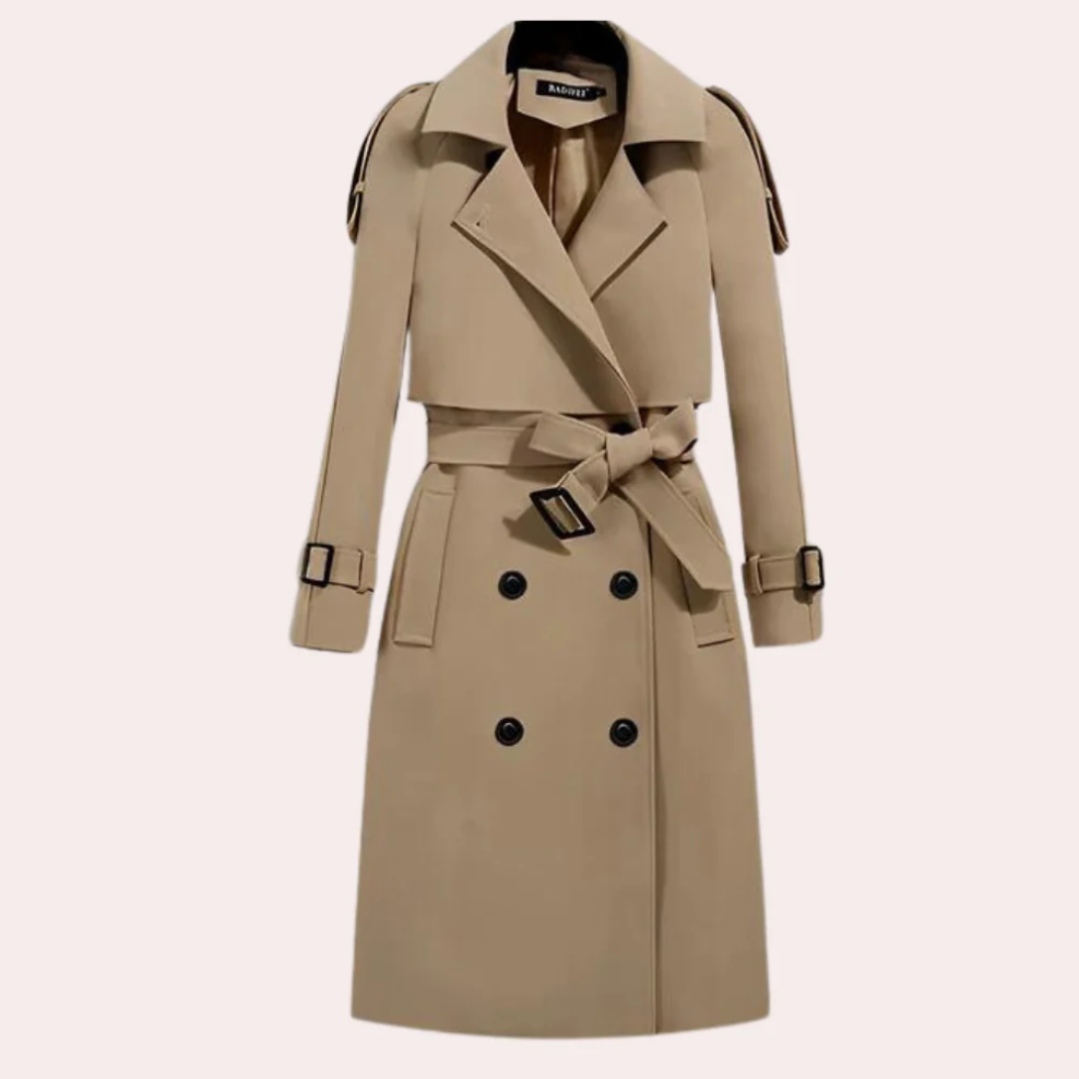 Street Wave Long Trench Coat For Women Elegant Silhouette And Cozy Comfort With Sustainable Quality