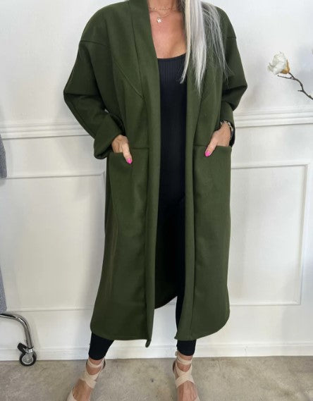 Street-Wave Women Oversized Coat With Pockets For Warmth And Durably Stitched Comfort