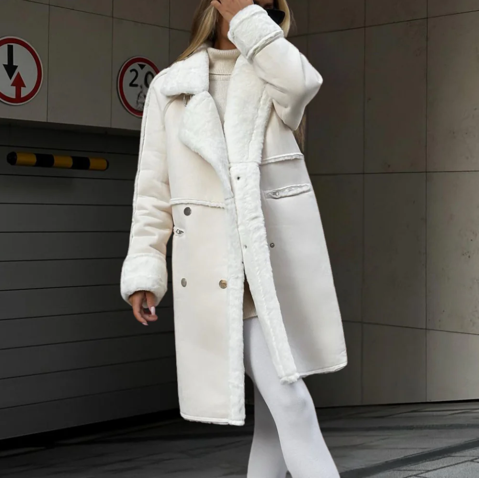 Street-wave Plush Coat For Women Longline Soft Faux Fur Warmth And Glamour Iconic Look