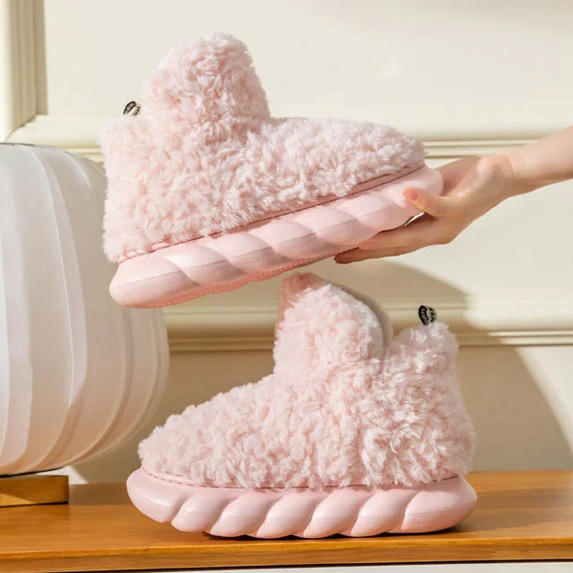 Street-Wave Fleece-Lined Boots For Women Warm Cozy Winter Fashion Essential All-Day Comfort