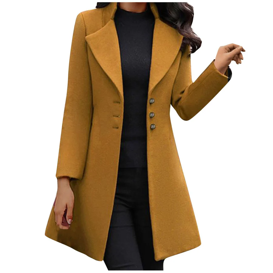Street-Wave Womens Coat With Buttons Elegant Comfortable Sustainable Fashion For Modern Women