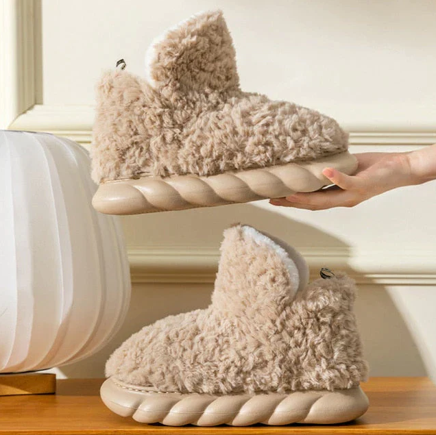 Street-Wave Fleece-Lined Boots For Women Warm Cozy Winter Fashion Essential All-Day Comfort