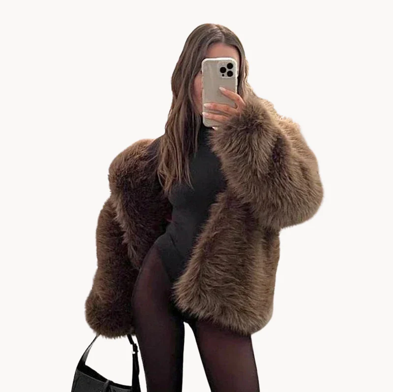 Street-wave Luxurious Soft Faux Fur Jacket for Women Premium Warmth and Everyday Comfort