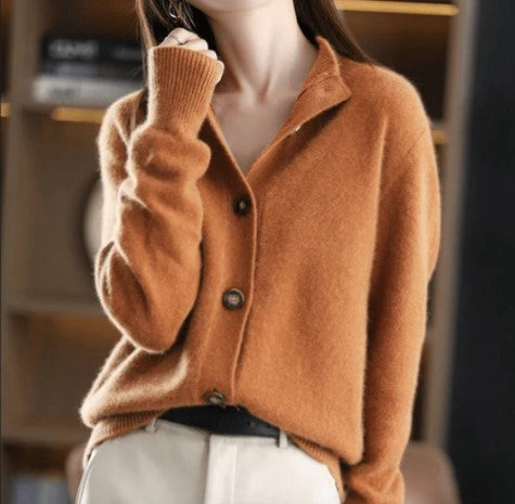 Street-wave Knitted Cardigan for Women, Cozy Warmth, Effortless Style, Premium Knitwear