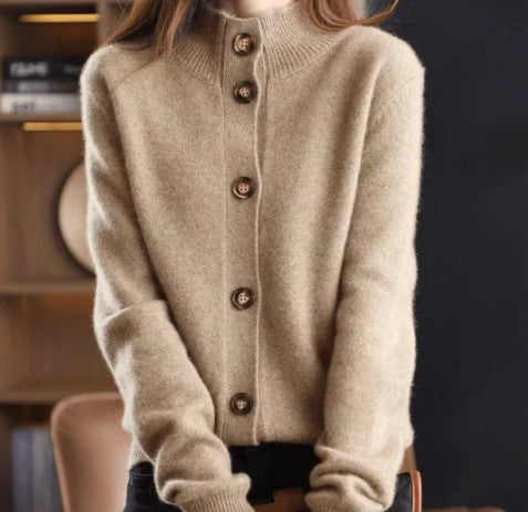 Street-wave Knitted Cardigan for Women, Cozy Warmth, Effortless Style, Premium Knitwear