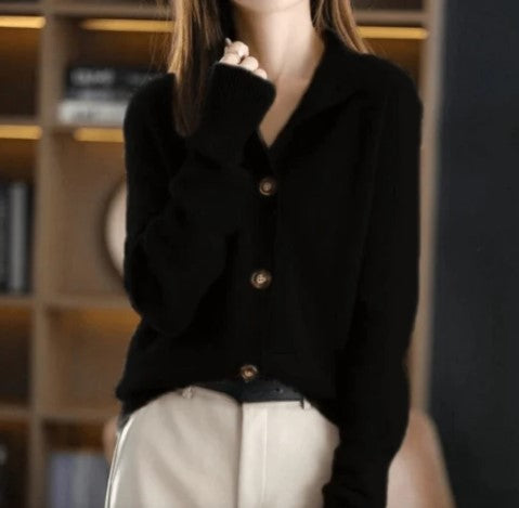 Street-wave Knitted Cardigan for Women, Cozy Warmth, Effortless Style, Premium Knitwear