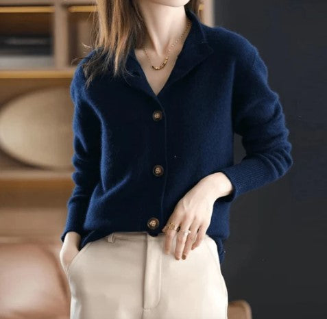Street-wave Knitted Cardigan for Women, Cozy Warmth, Effortless Style, Premium Knitwear